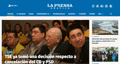 Desktop Screenshot of laprensagrafica.com