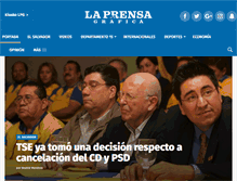 Tablet Screenshot of laprensagrafica.com